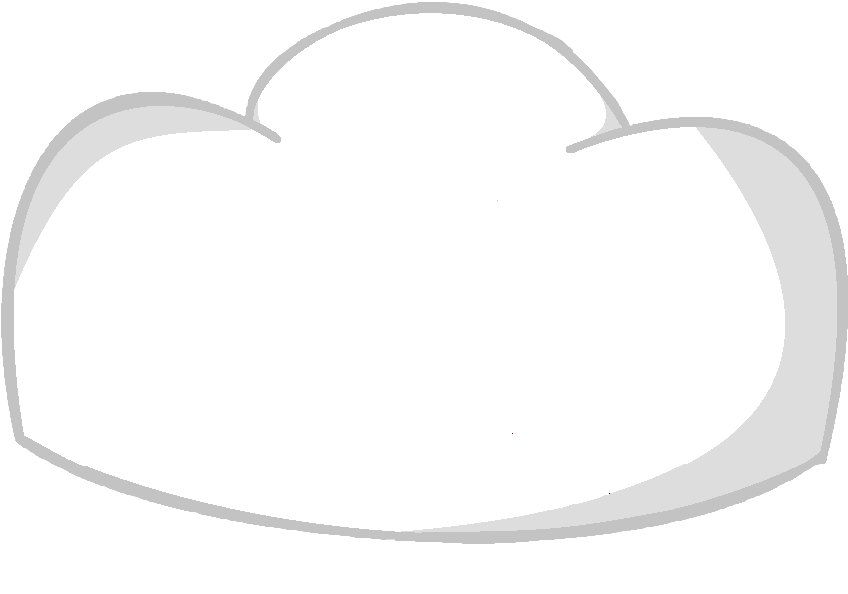 Fart Cloud Asset - White Cloud Vector Png Clipart (977x671), Png Download