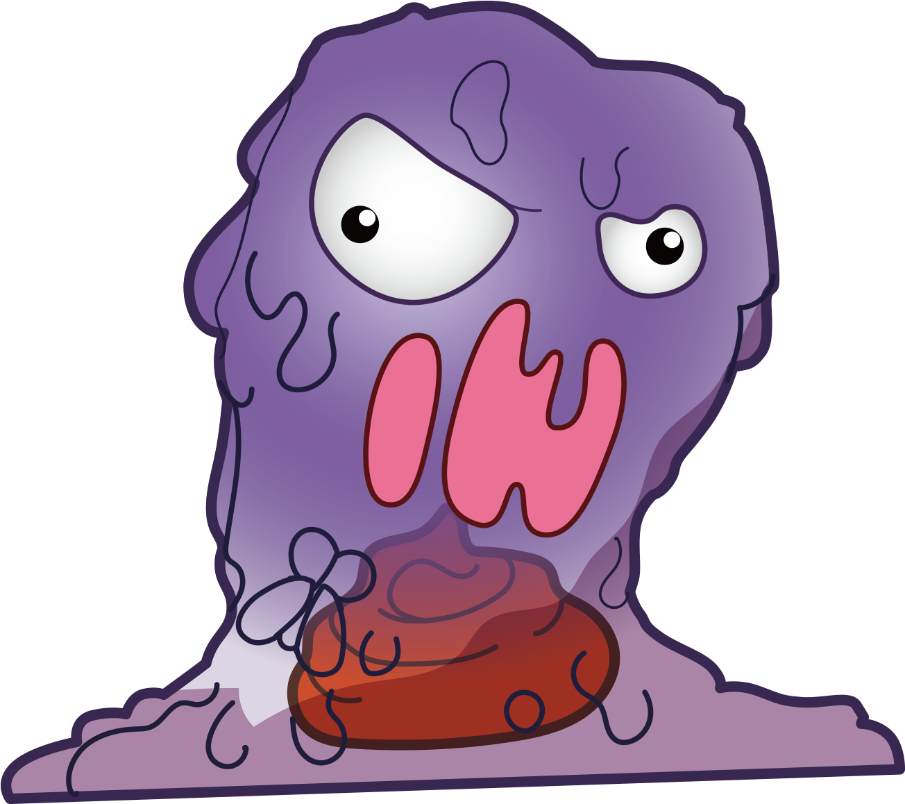 Cartoon - Purple Clipart (2000x2000), Png Download