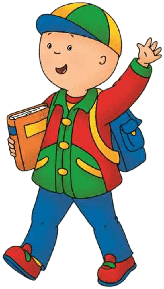 Caillou Fully Dressed - Caillou Playschool Adventures Dvd - 12 Great Stories Clipart (645x1034), Png Download