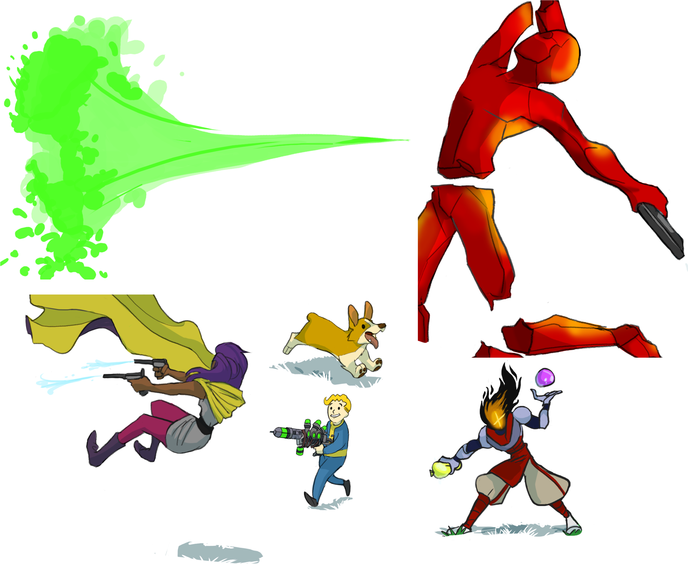 Waterfight Bg - Http - //steamcommunity-a - Akamaihd - Cartoon Clipart (2887x2386), Png Download