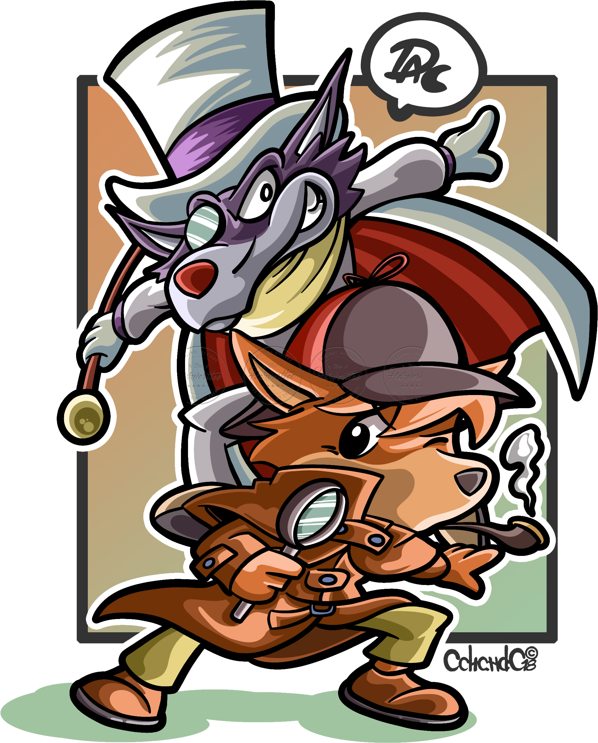 Sherlock Holmes Y Moriarty Studio Ghibli, Manga, Anime, - Sherlock Holmes Clipart (2636x2636), Png Download