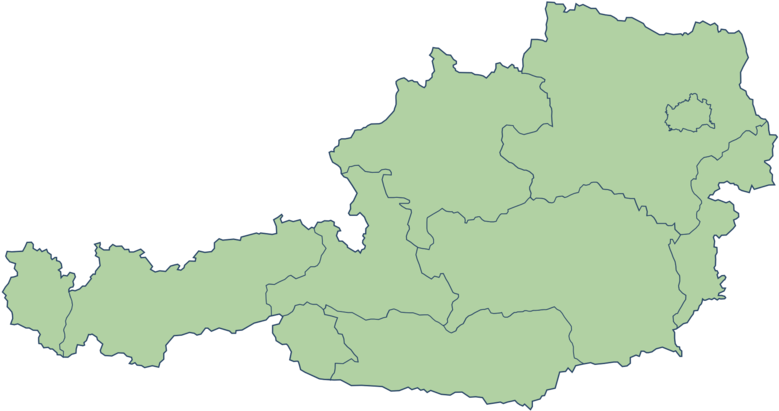 320 × 175 Pixels - Map Of Austria States And Capitals Clipart (800x438), Png Download