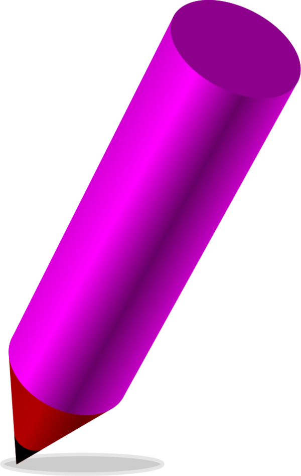 Vector Clip Art - Pencil - Png Download (600x947), Png Download