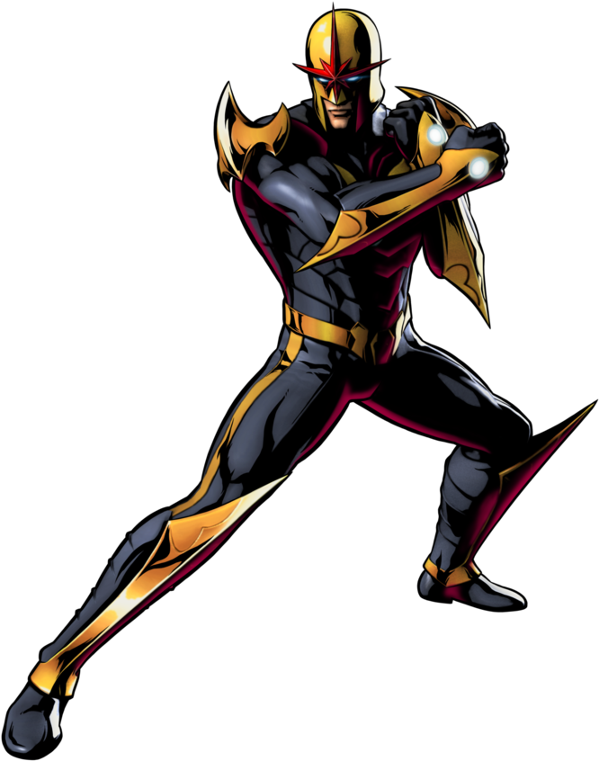 #nova #clip #art - Ultimate Marvel Vs Capcom 3 - Png Download (862x927), Png Download