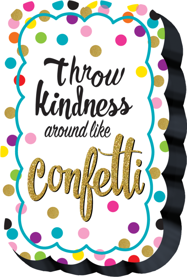Confetti Magnetic Whiteboard Eraser - Teacher Created Resources Tcr7415 Throw Kindness Like Clipart (900x900), Png Download