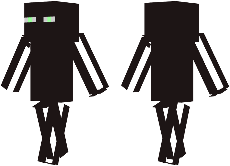 Enderman - Enderman Minecraft Skin Clipart (804x576), Png Download