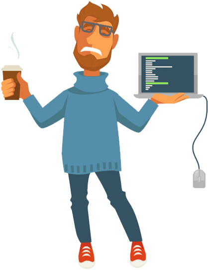 Concerns Troubleshoot By Hp Laptop - Programmers Dressing Clipart (622x551), Png Download