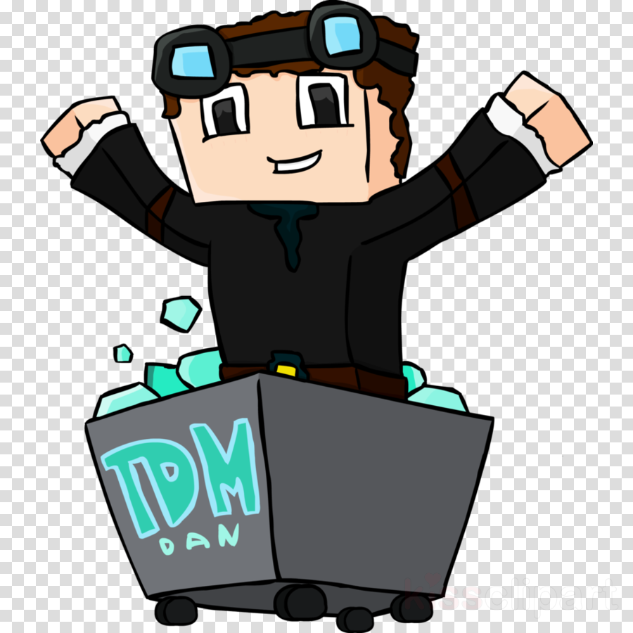 Download Willcallyou Economy Lunch Bag The Diamond - Dantdm Minecart Clipart (900x900), Png Download