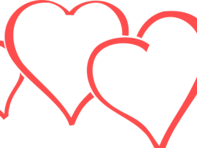 Hearts Clipart Line - Happy Valentine Day Friendship - Png Download (640x480), Png Download