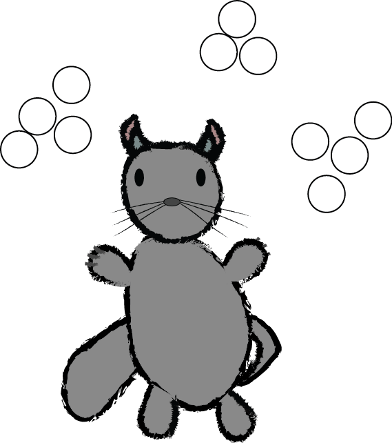 Lonely Chinchilla - Cartoon Clipart (569x642), Png Download