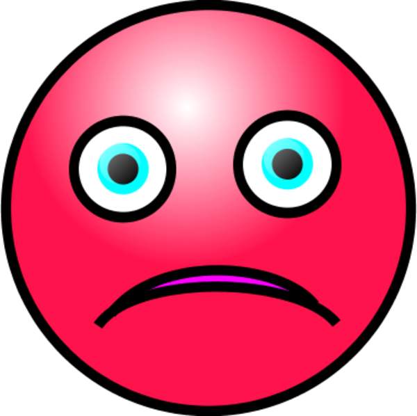 Otherwise, The Applicable Fine Can Be Up To $500 - Crying Red Sad Face Clipart (600x598), Png Download