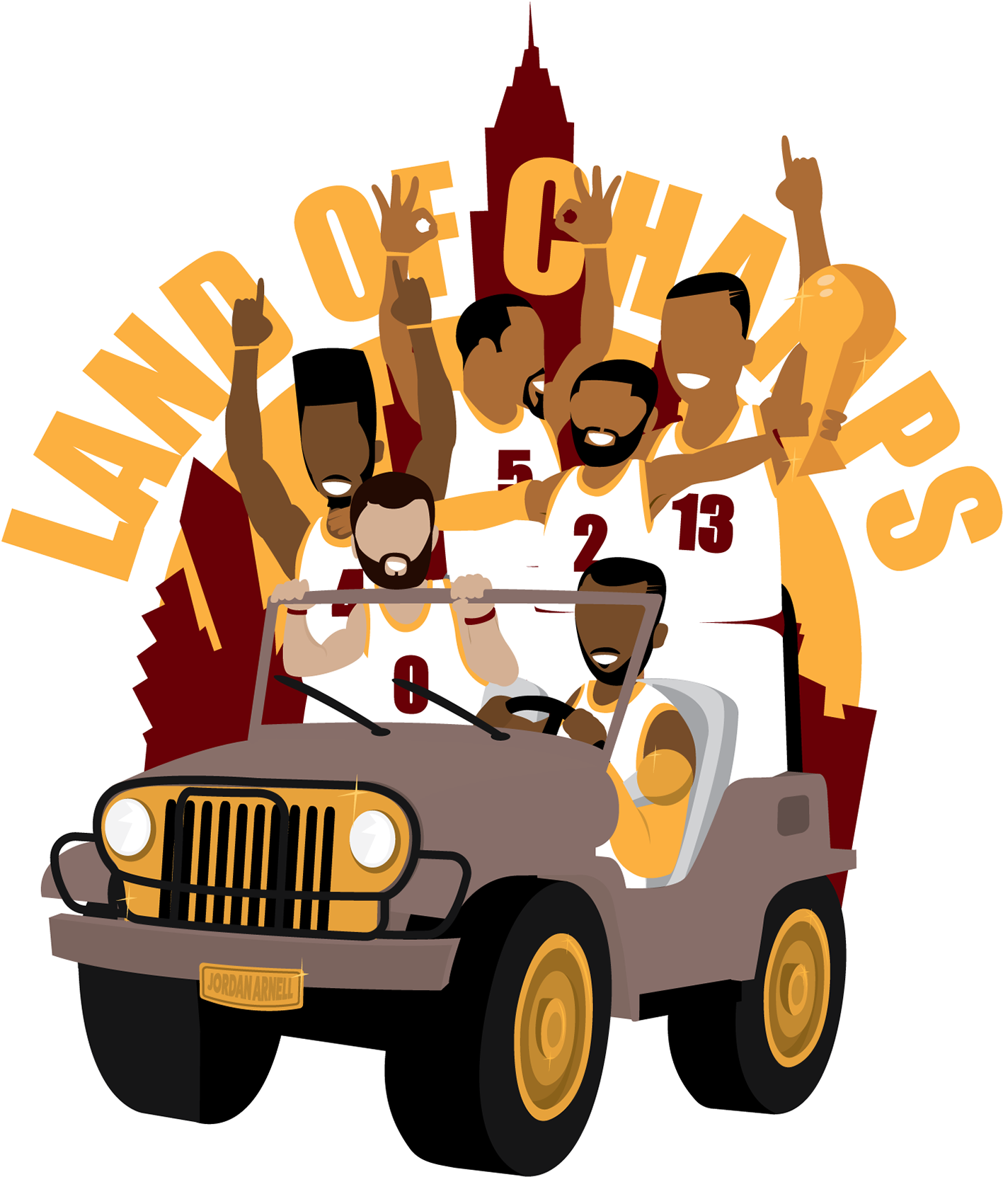 Cleveland Cavaliers Designs - Cleveland Cavaliers Cartoon Clipart (1920x1898), Png Download