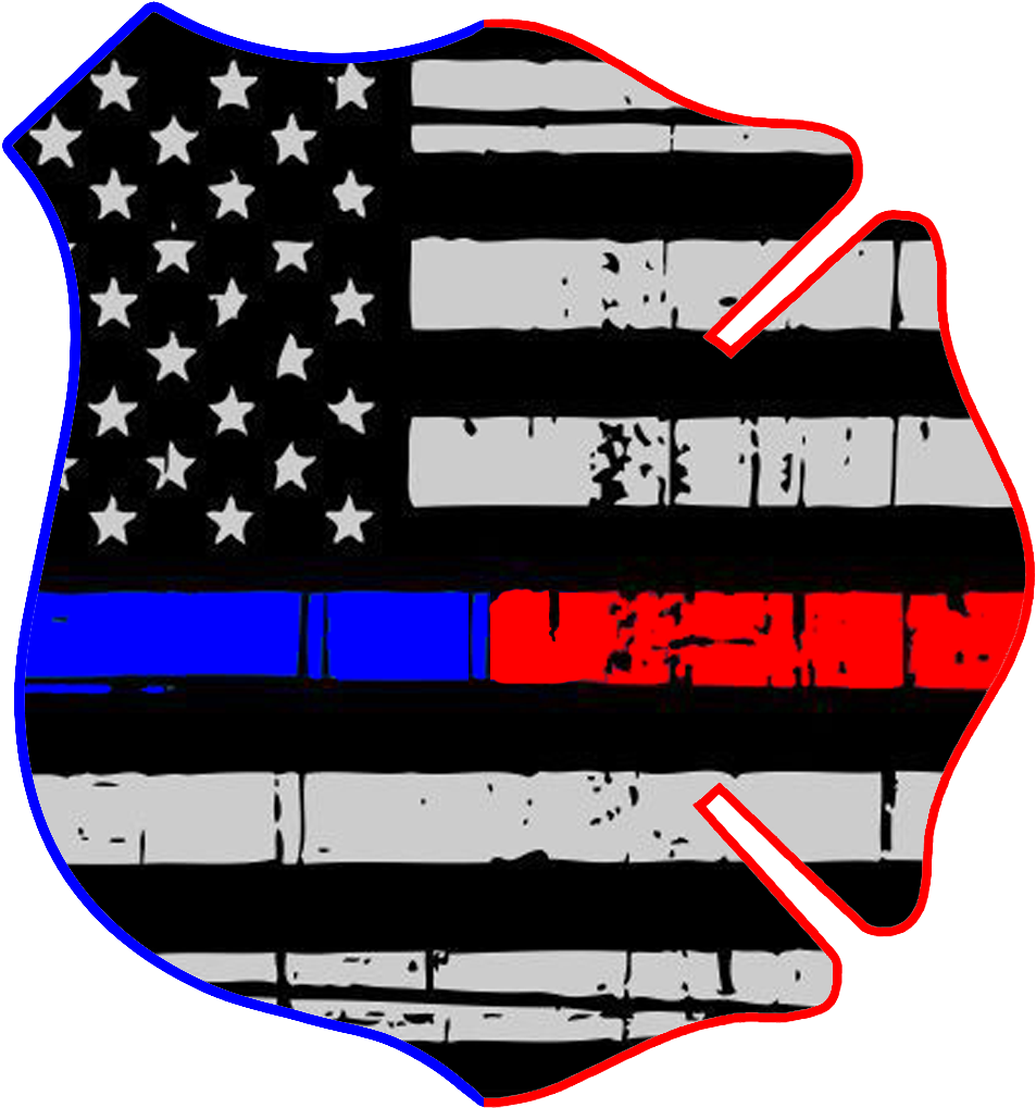 Thin Blue Line Blessed Are The Peacemakers Clipart (1078x1091), Png Download