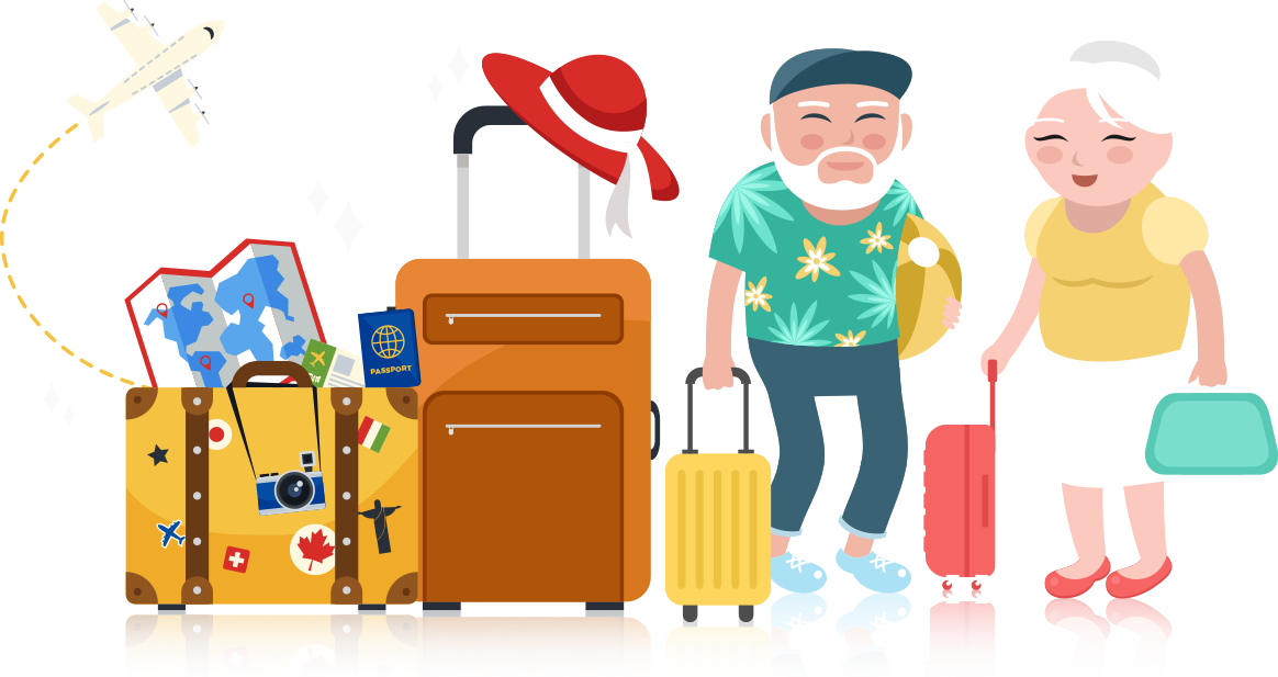 Vamos Viajar Juntos - Transparent Background Travel Clipart - Png Download (1164x617), Png Download