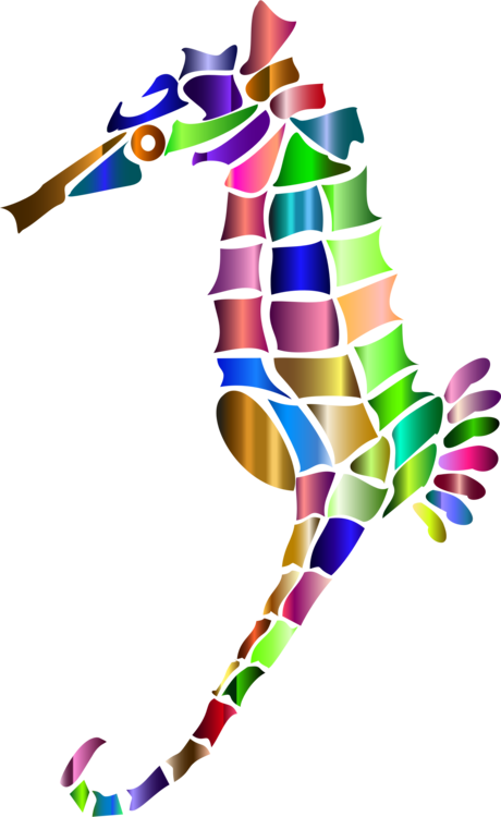 Computer Icons Line Art Silhouette Great Seahorse - Clip Art - Png Download (460x750), Png Download