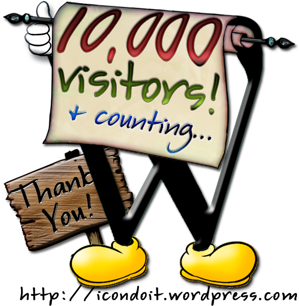 10,000 Visitors - Portrait Clipart (600x600), Png Download