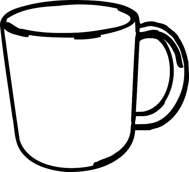 Free Pictures Mug - Clip Art Black And White Mug - Png Download (640x585), Png Download