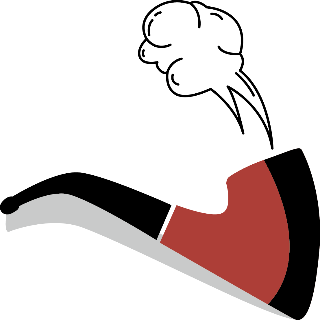 Tobacco Smoke Clip Art Svg Royalty Free Stock - 烟斗 Cartoon - Png Download (1107x1104), Png Download