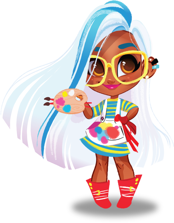 Hairdorables Sallee Clipart (800x800), Png Download