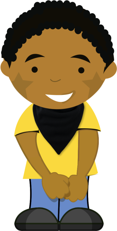Ss - Ss - Ss - Black Boy Cartoon Transparent Clipart (800x800), Png Download