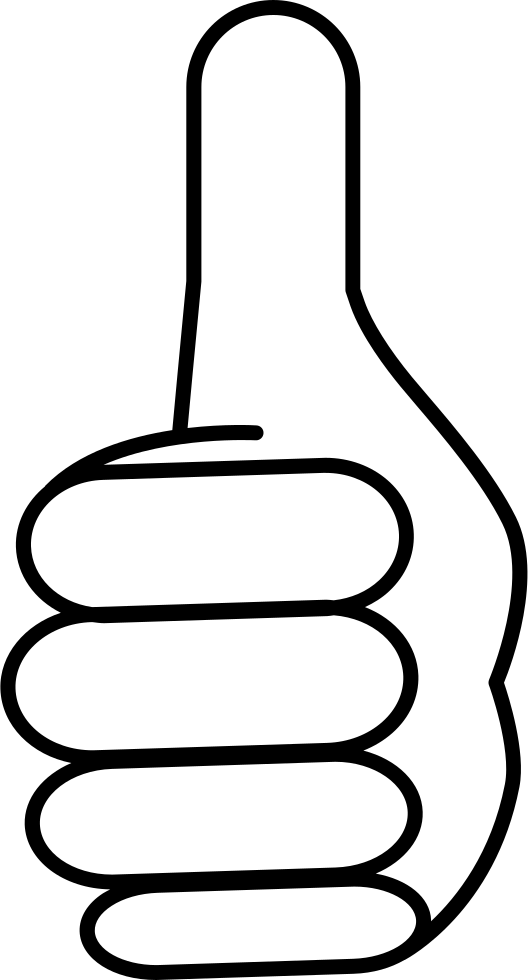 Png File - Thumb Clipart (528x980), Png Download