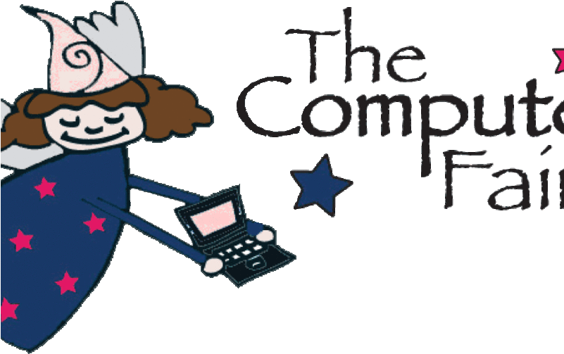 The Computer Fairy Makes Ladies' Home Computer Questions - Wall Decal Clipart (800x600), Png Download