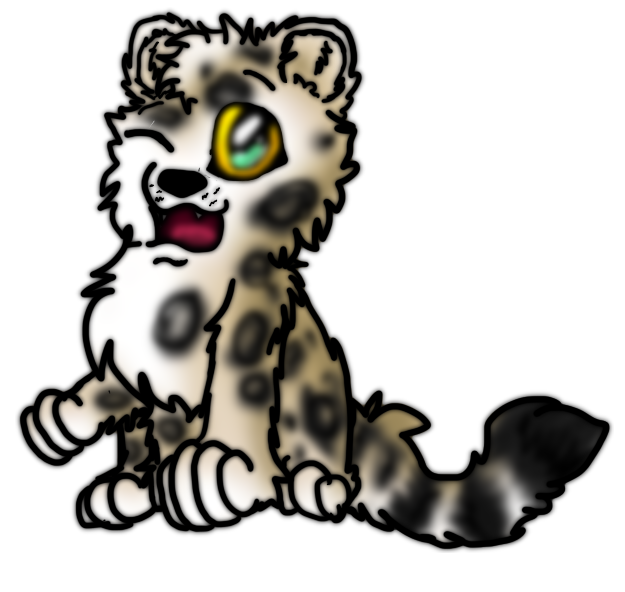 Snow Leopard Clipart Clip Art - Clip Art - Png Download (625x592), Png Download