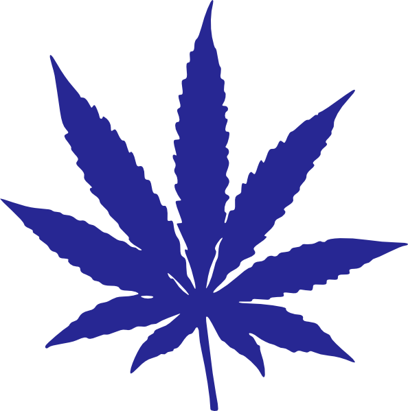 Marijuana Leaf Clipart - Png Download (594x599), Png Download