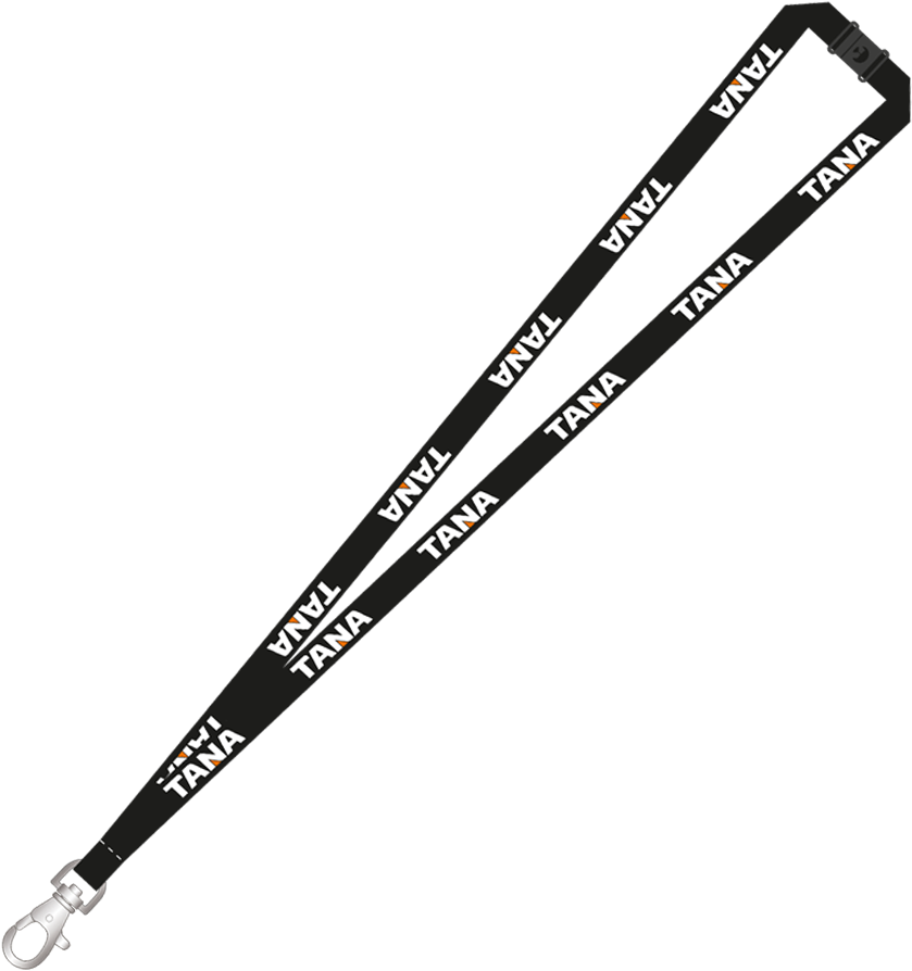 Lanyard Tana - 25 Pcs - Lanyard Schwarz Clipart (1000x1000), Png Download