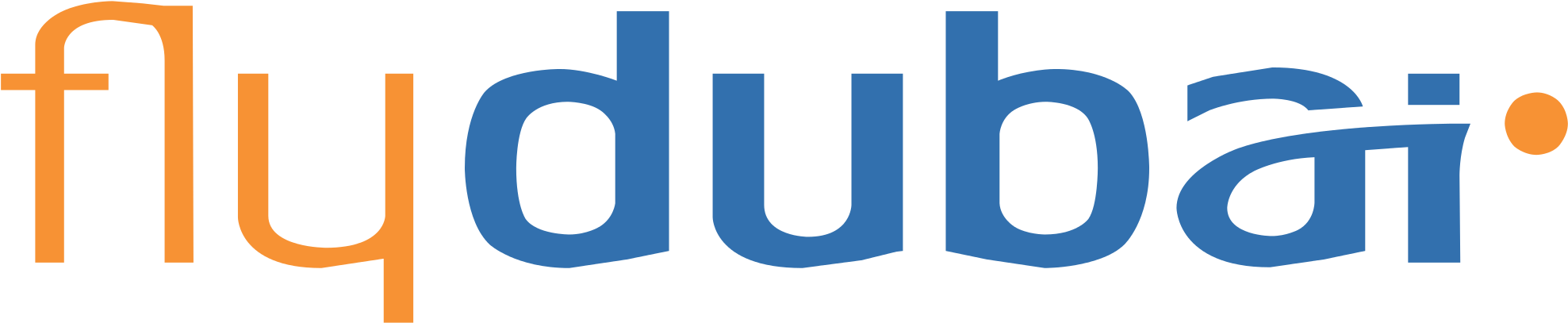 Fly Dubai - Fly Dubai Air Logo Clipart (2000x430), Png Download