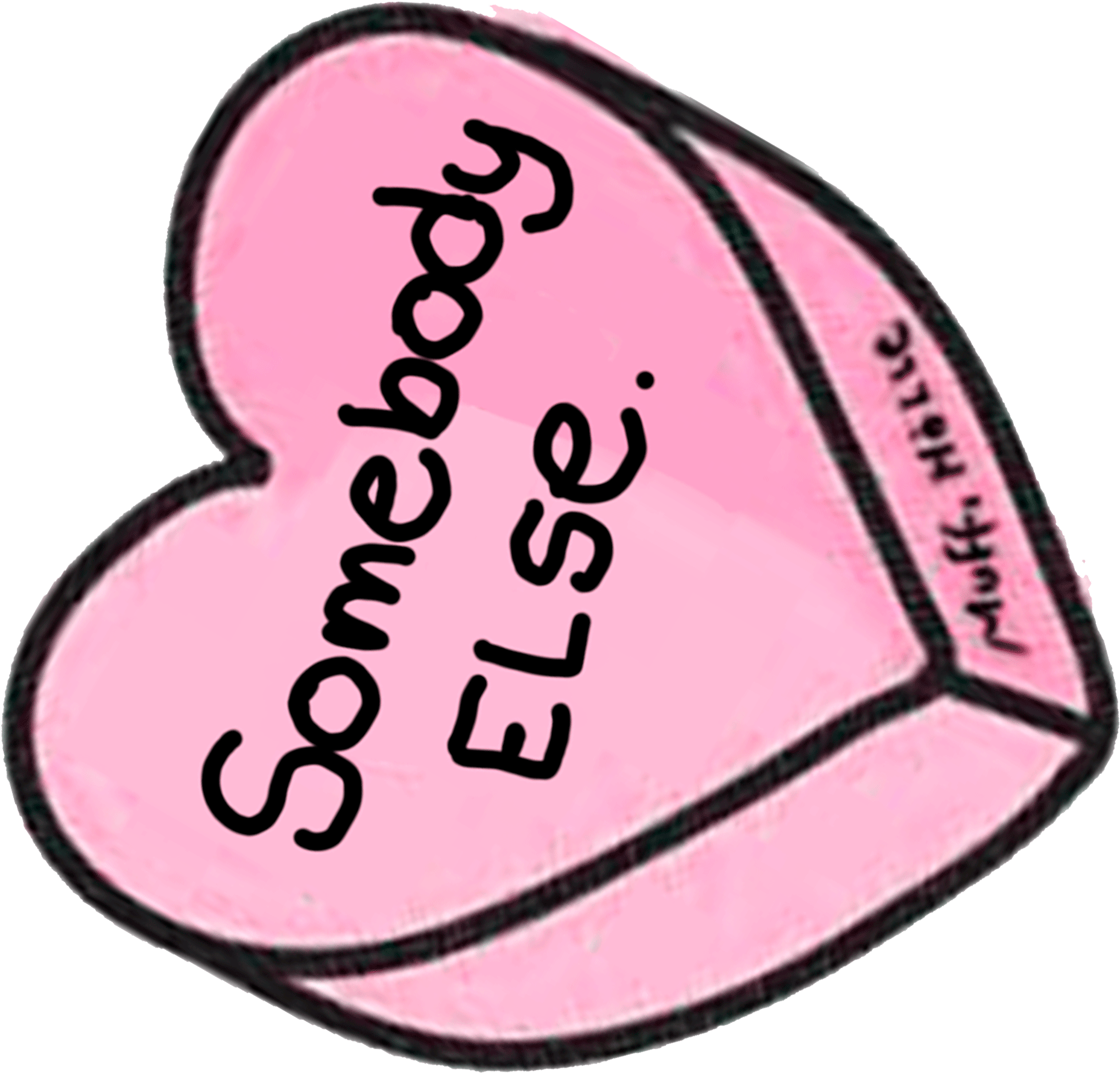 Pink Love Sticker By Muffi Hölle Clipart (2550x3300), Png Download