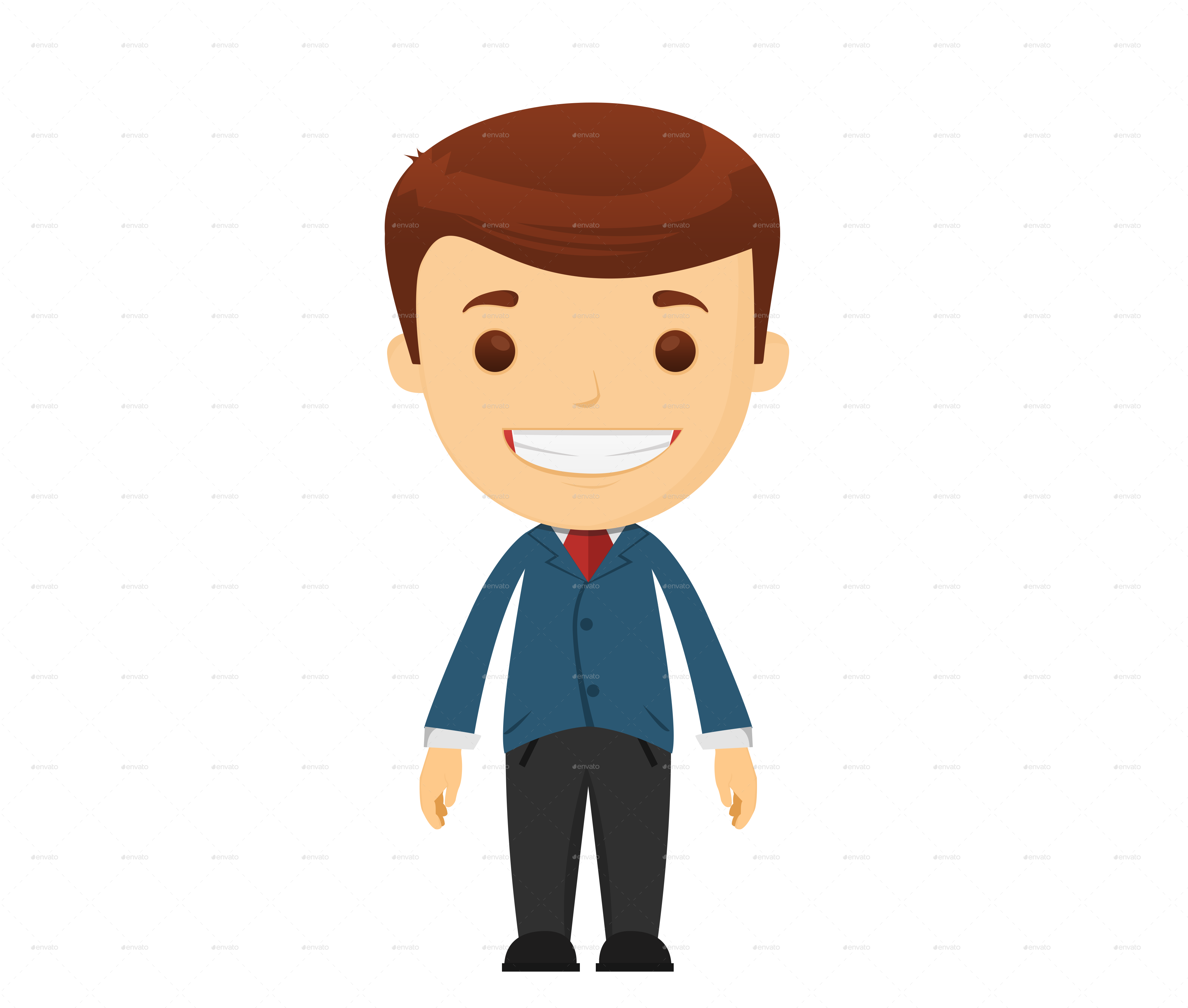 Clipart Cream Cheese Free - Business Man Illustration Png Transparent Png (3950x3352), Png Download