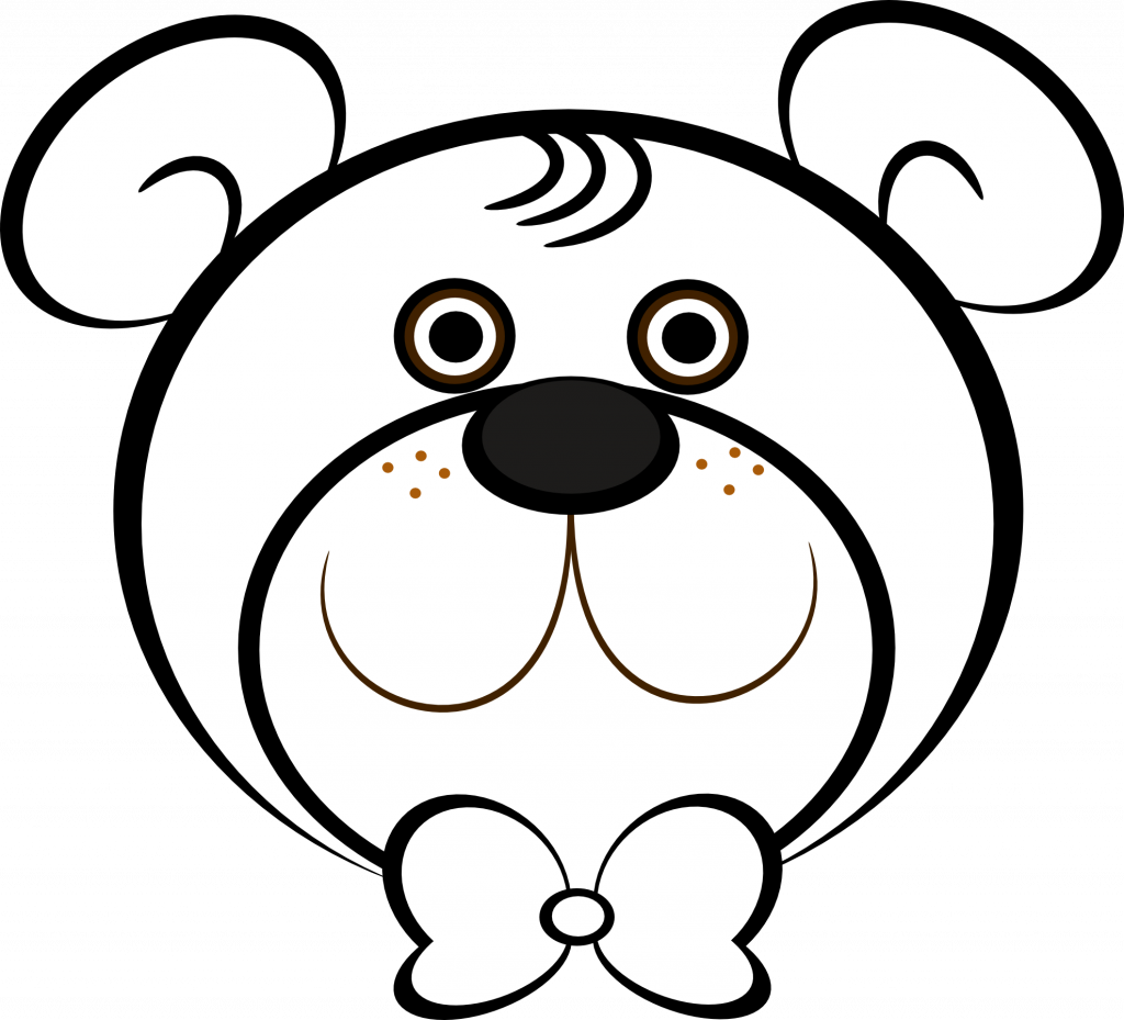 Download Black And White Coloring Pages - Teddy Bear Face Coloring Pages Clipart (1024x929), Png Download