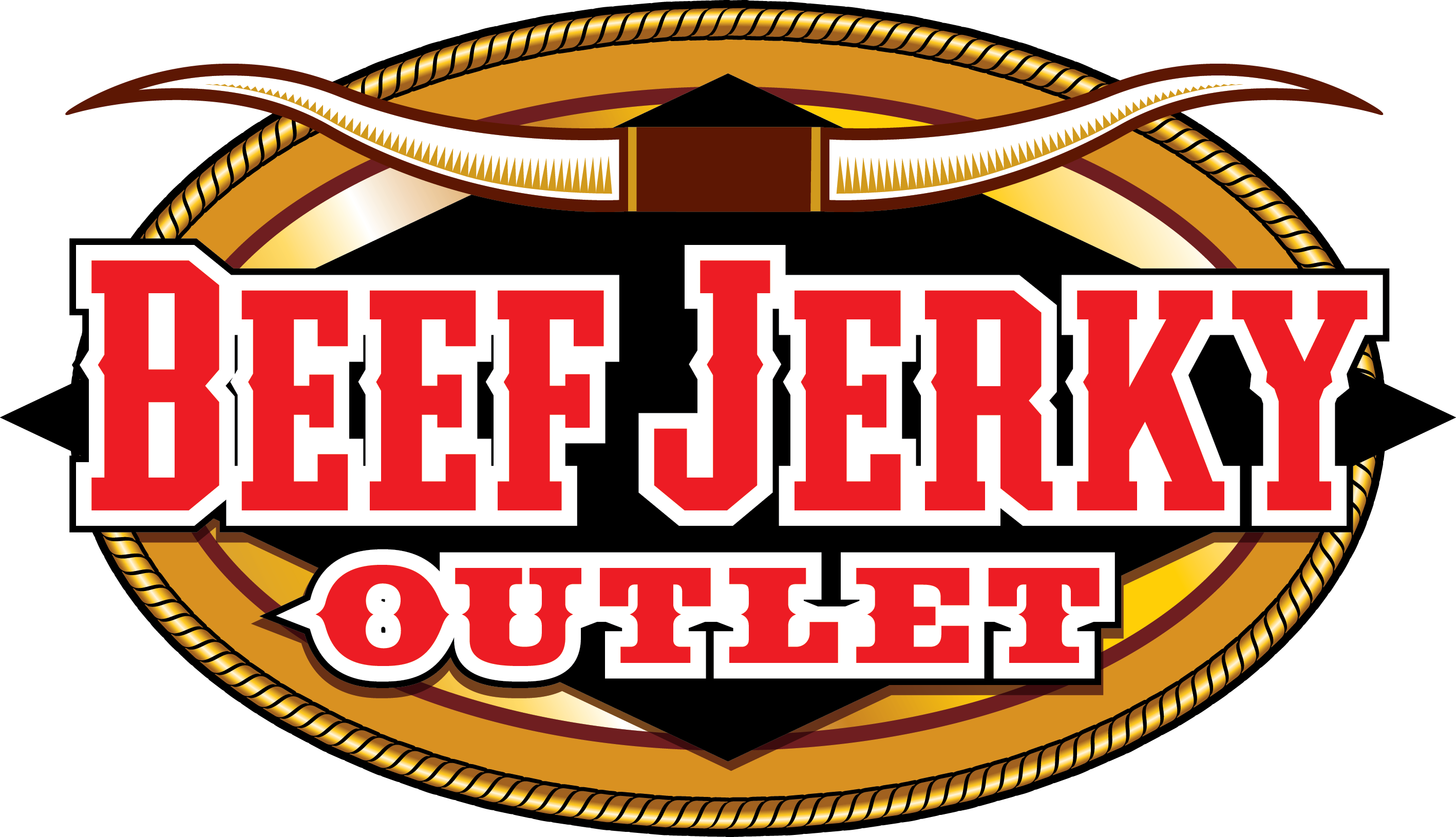Beef Jerky Outlet Logo Clipart (1563x899), Png Download