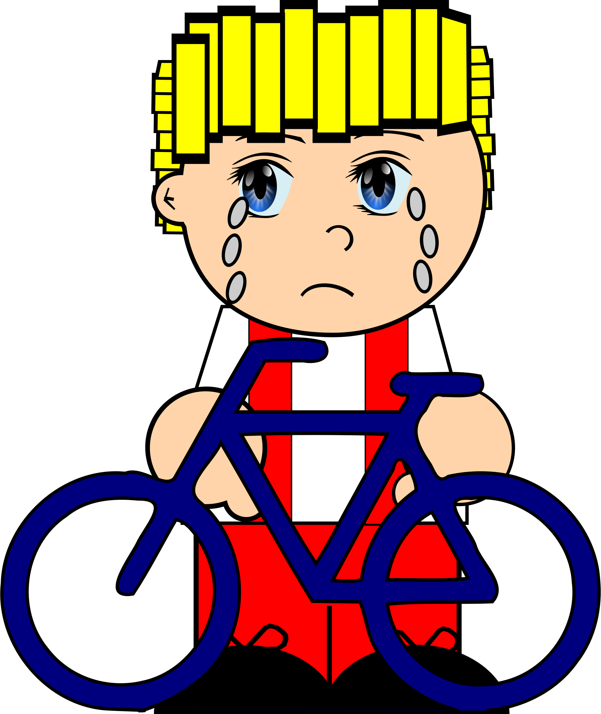 Crying Boy - Clip Art - Png Download (674x800), Png Download