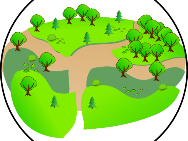 Outside Cliparts - Clip Art Taman Kota - Png Download (640x480), Png Download