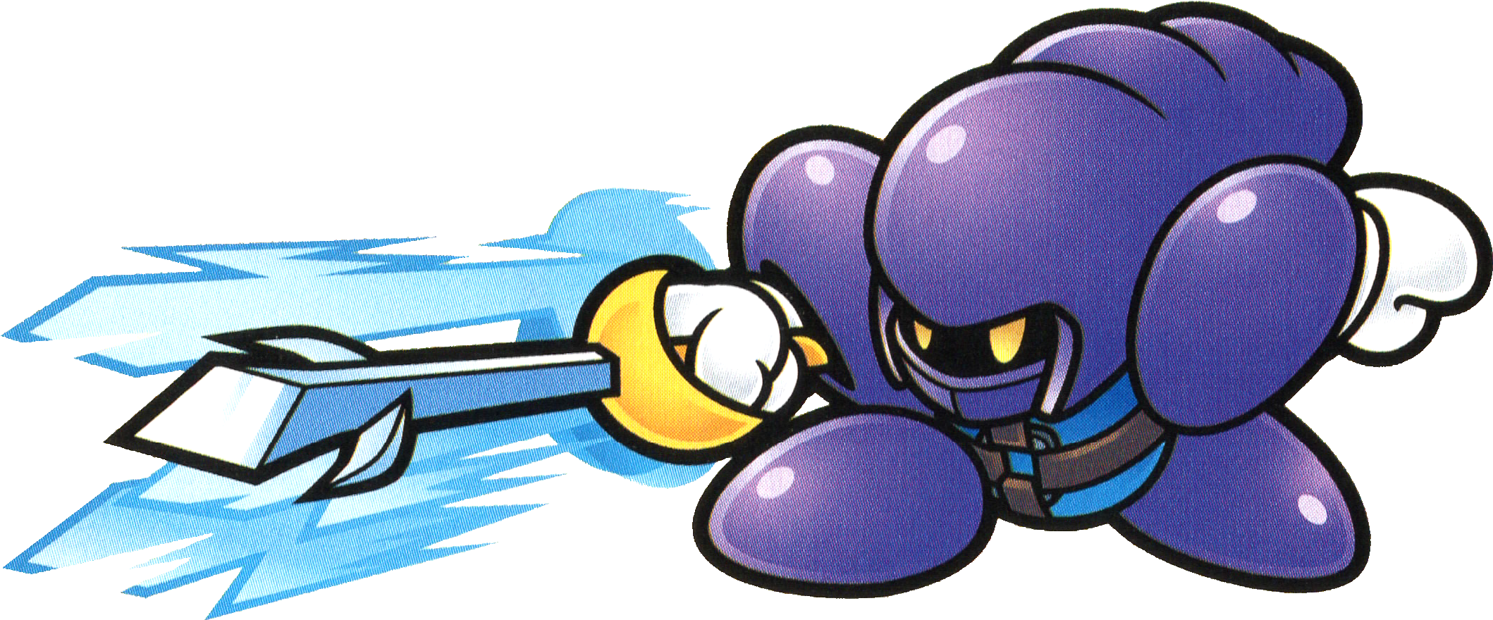 Blade Of Honor - Kirby Super Star Ultra Sword Knight Clipart (2000x1042), Png Download