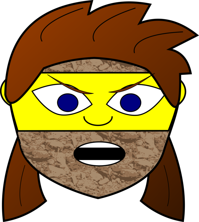 Girl Computer Icons Punk Rock - Rock Girl Full V-neck Tees Clipart (673x750), Png Download