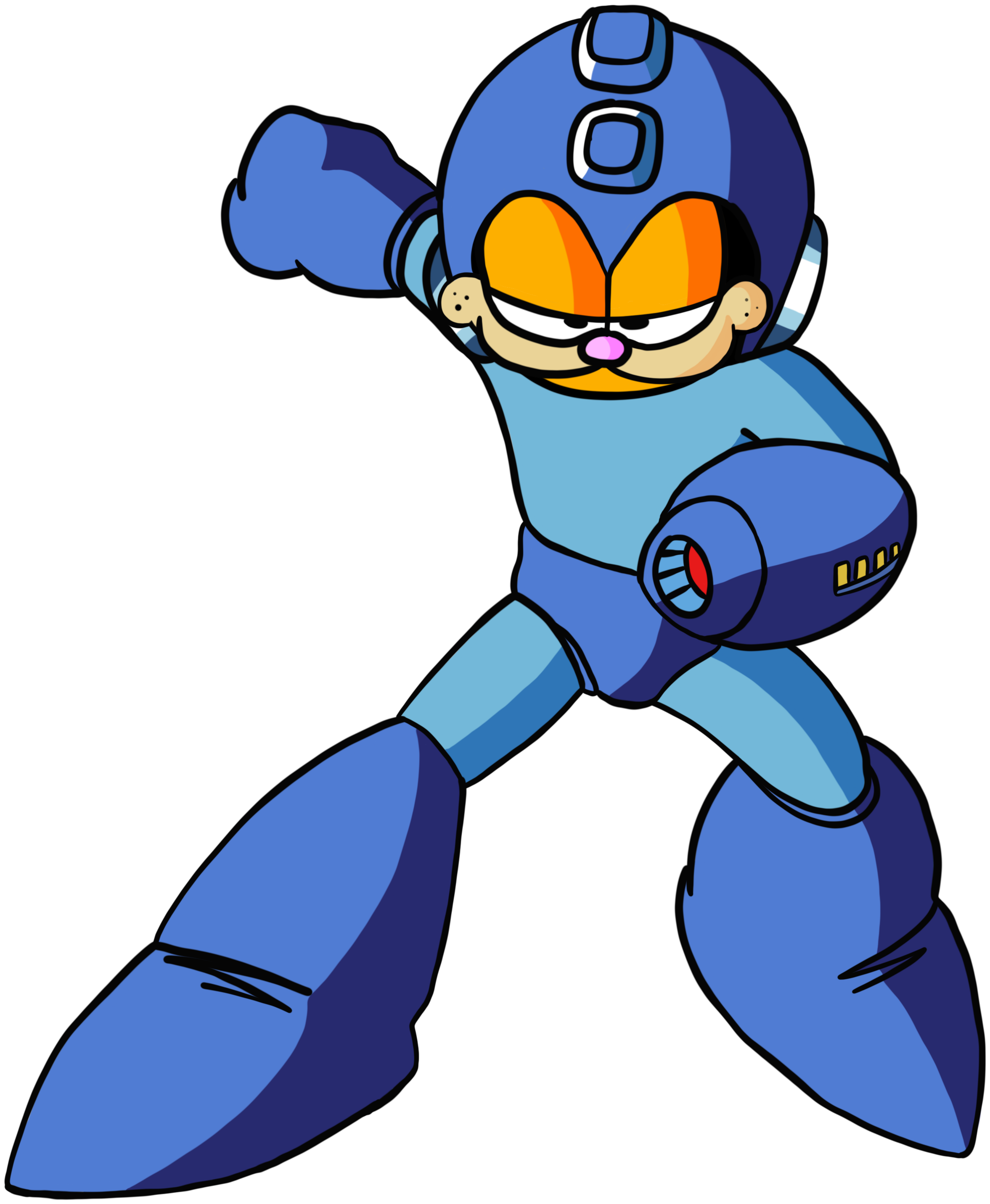 No Caption Provided - Mega Man Artwork Clipart (2900x3300), Png Download