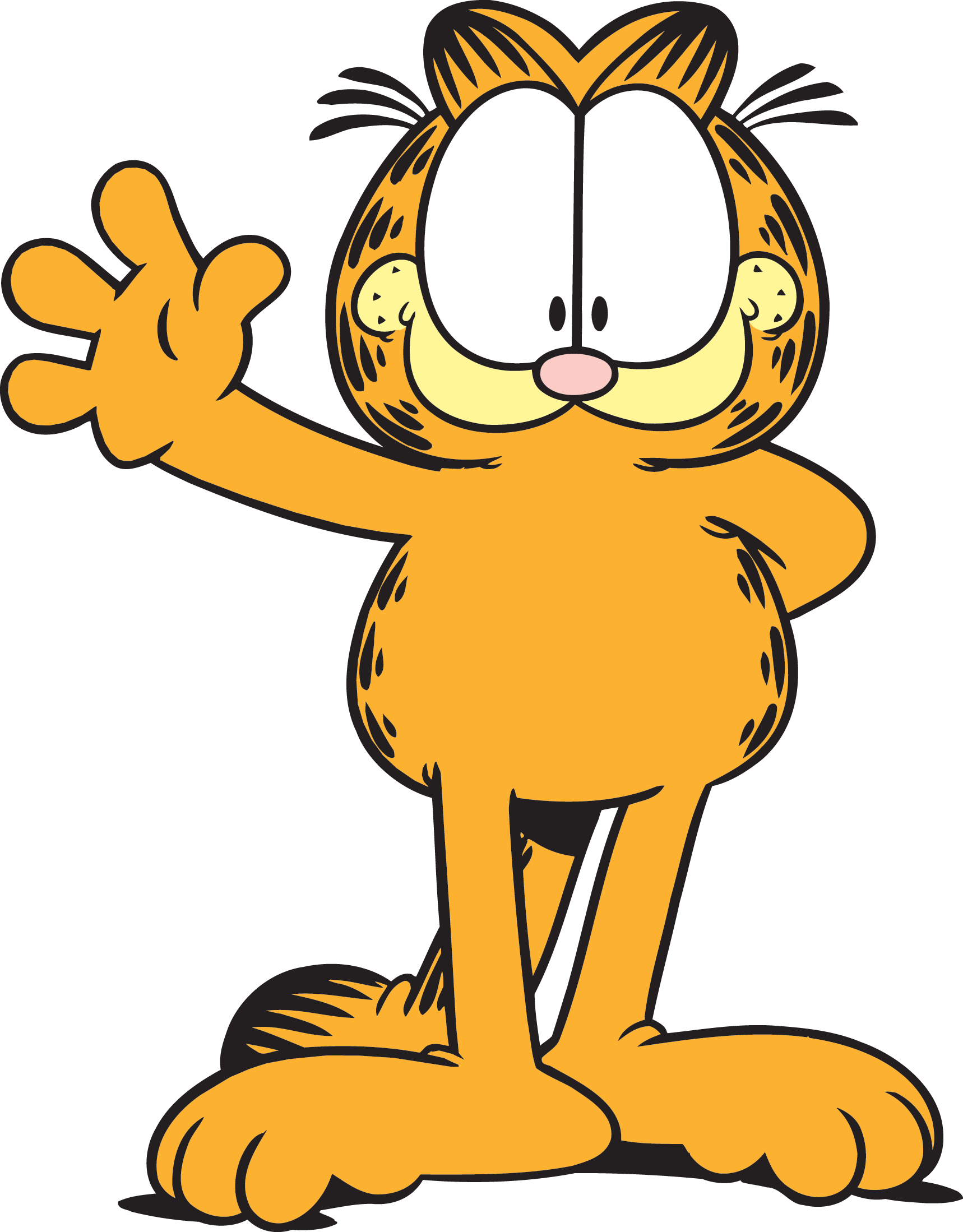 About Paws - Imagem Png Do Garfield Clipart (1718x2198), Png Download