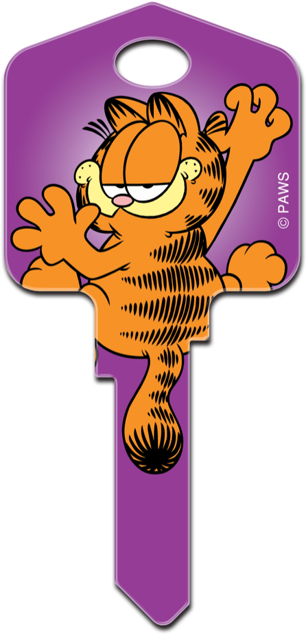 G1- Garfield - Garfield Key Clipart (480x959), Png Download