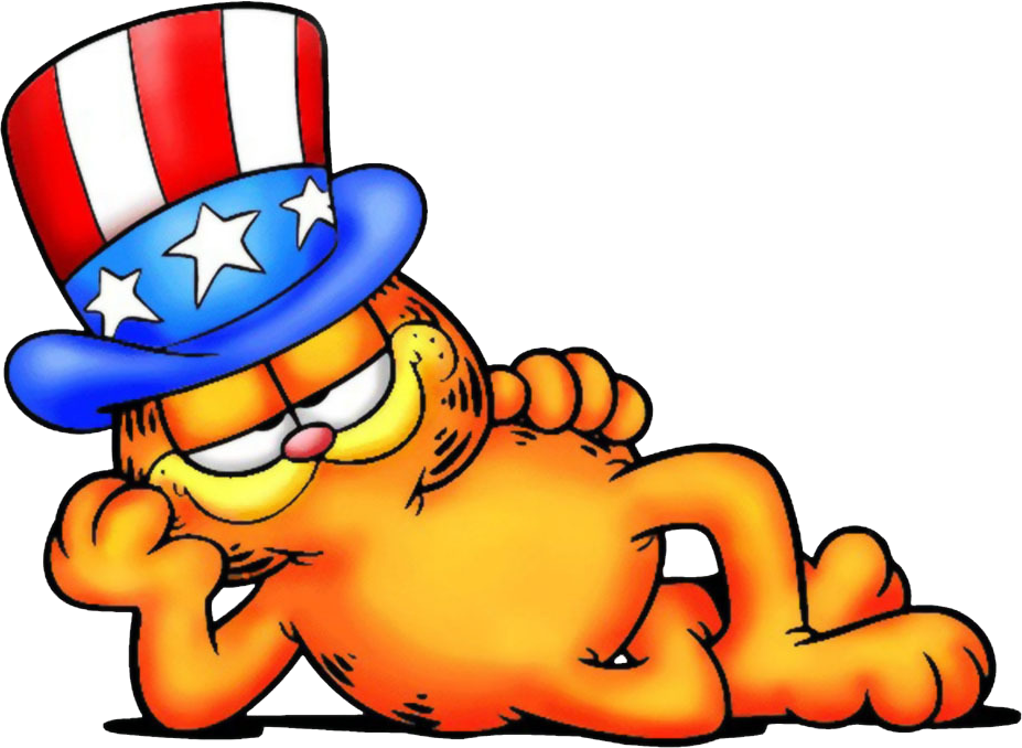 Garfield The Cat For President Clipart (927x678), Png Download