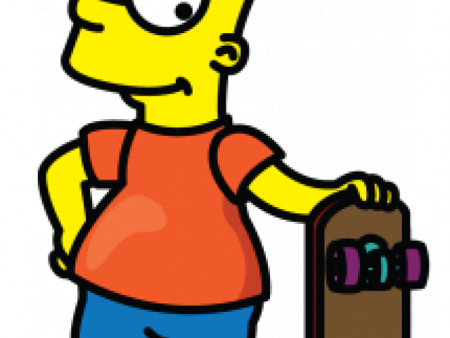 Bart Simpson Clipart Easy Drawing - Cartoons Drawings Bart - Png Download (640x480), Png Download