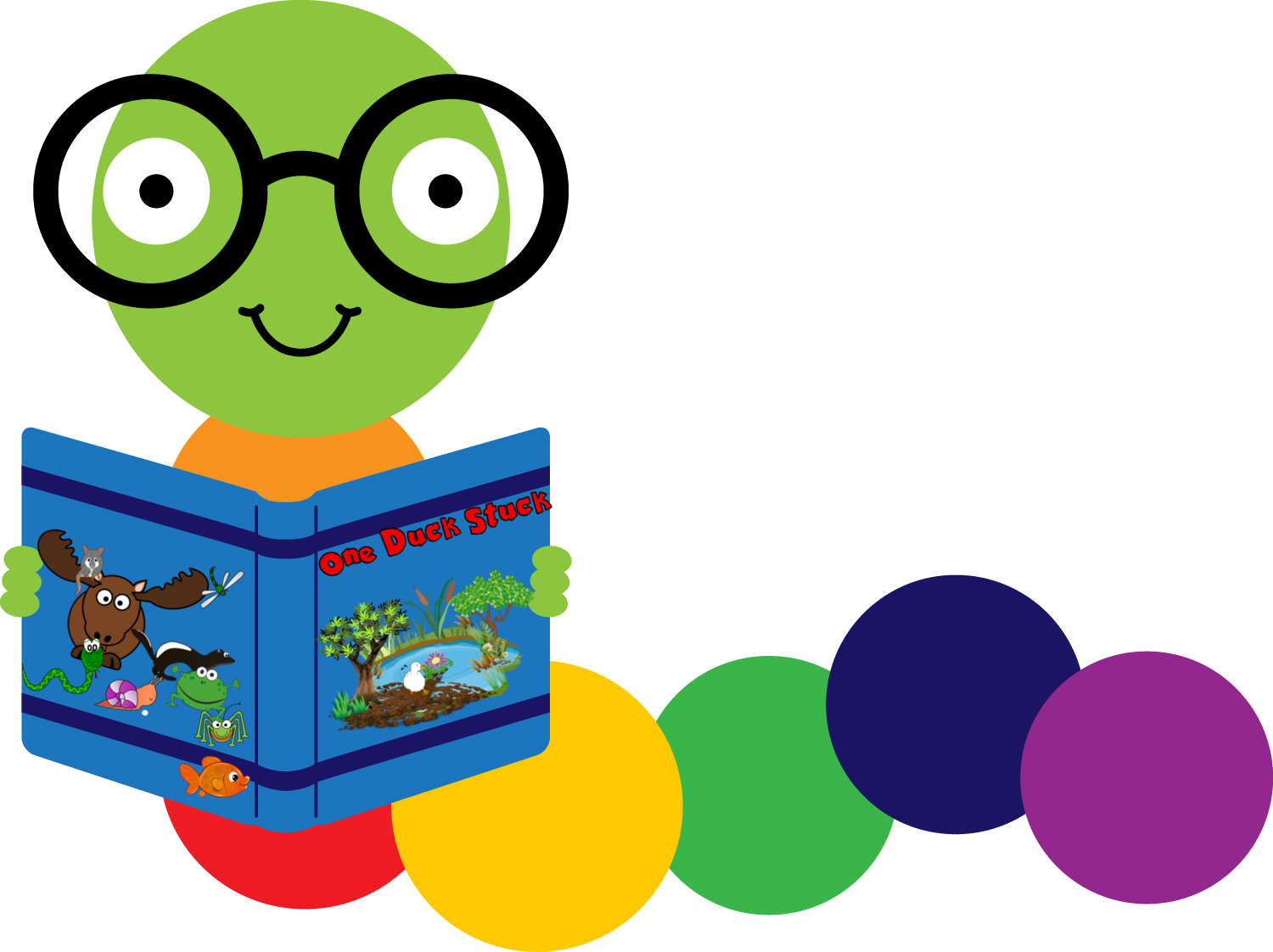 Bookworm Cover - Early Literacy Clipart (1500x1122), Png Download