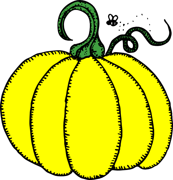 Yellow Pumpkin Clip Art At Clker - Cafepress Pumpkin Baby Blanket - Png Download (570x594), Png Download