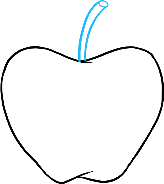 How To Draw Apple - Drawing Clipart (680x678), Png Download