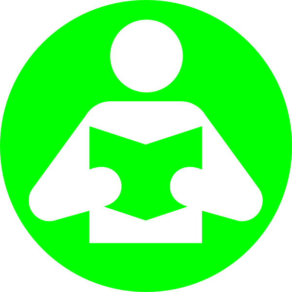 Book2 Clip Art At Clker Com Vector Clip Art Online - Graphics And More Reading Quiet Zone Library Sign Wall - Png Download (600x600), Png Download