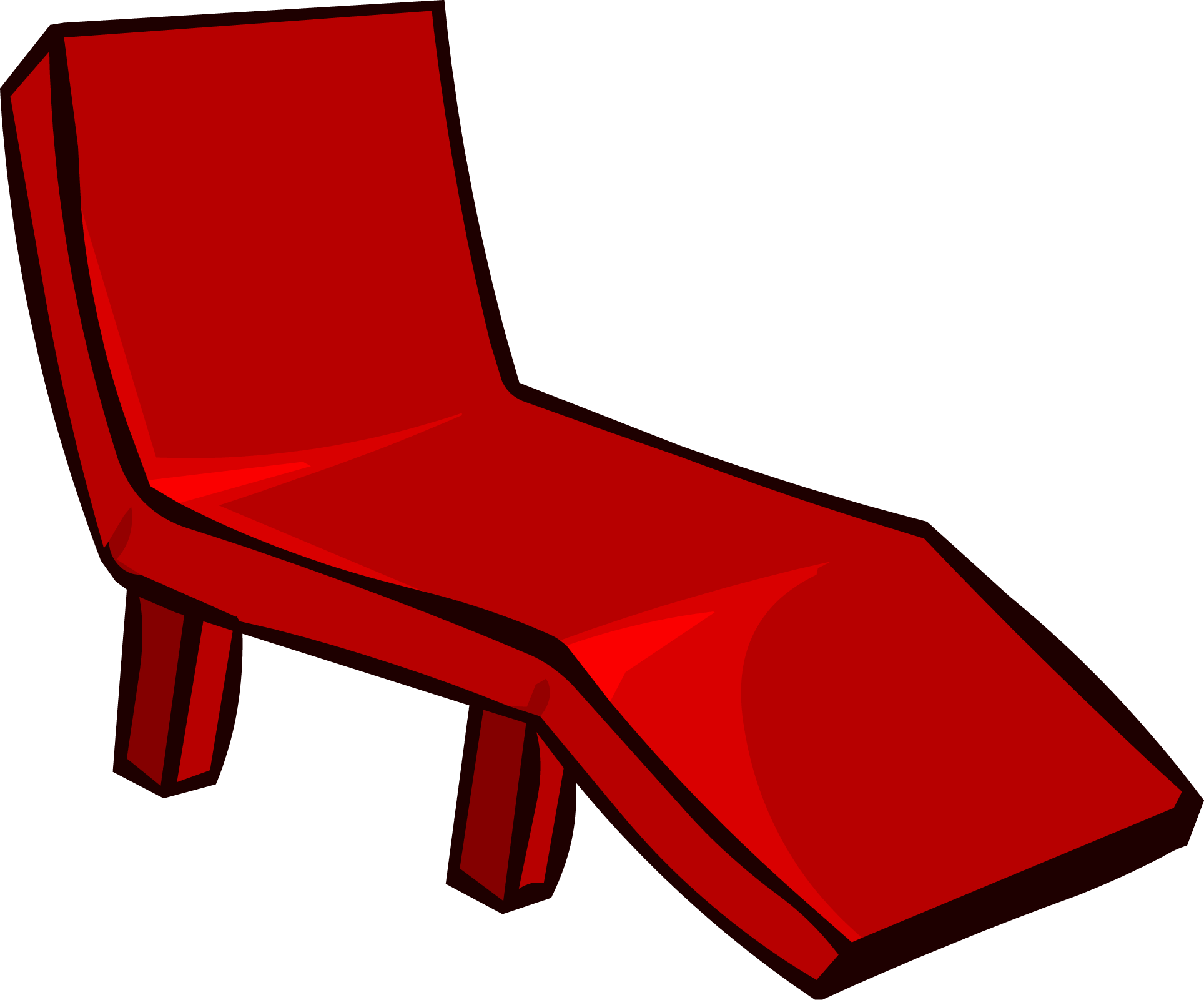 Deck Clipart Garden Furniture - Club Penguin Furniture Red - Png Download (1928x1601), Png Download