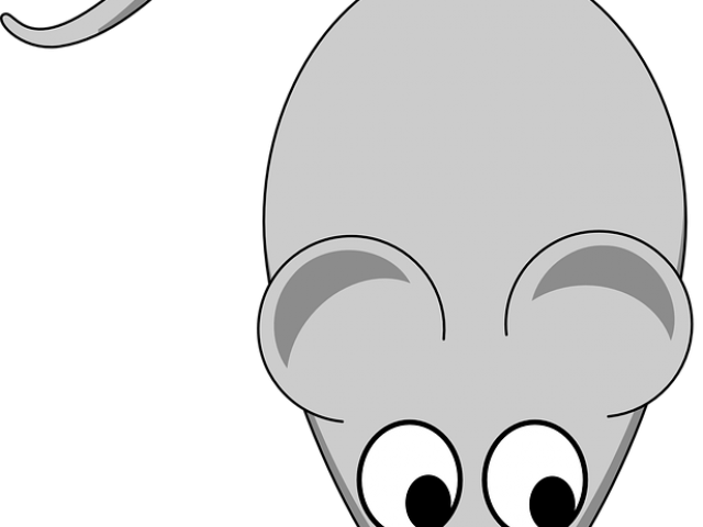 Mice Clipart Line Art - Cartoon - Png Download (640x480), Png Download