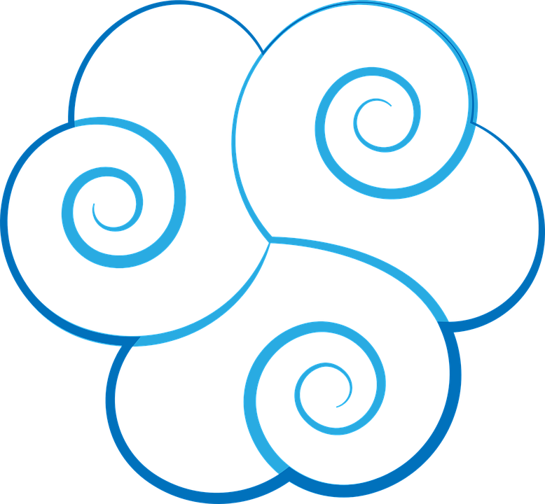 Blue Flashlight Cliparts 27, Buy Clip Art - Celtic Cloud - Png Download (778x720), Png Download